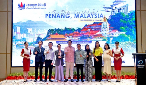 ក្រុមហ៊ុនអាកាសចរណ៍ Cambodia Airways បើកជើងហោះហើរភ្នំពេញ-Penang
